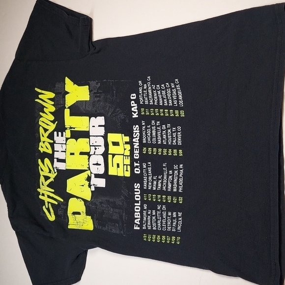 Chris Brown The Party Tour 2017 Men's T-shirt Small Black Rap Fabolous Kap G - Picture 7 of 9
